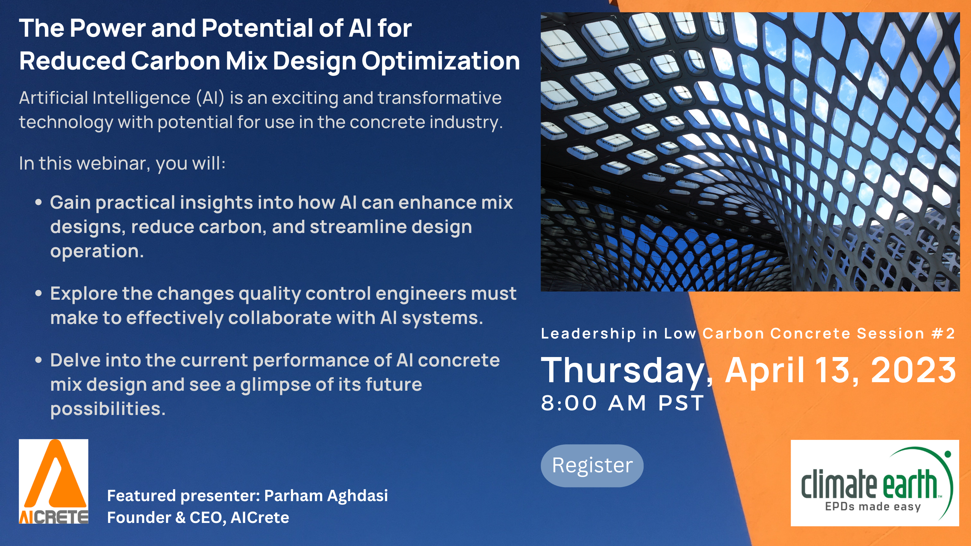 Free Webinar: The Power and Potential of AI for Reduced Carbon Mix Design Optimization